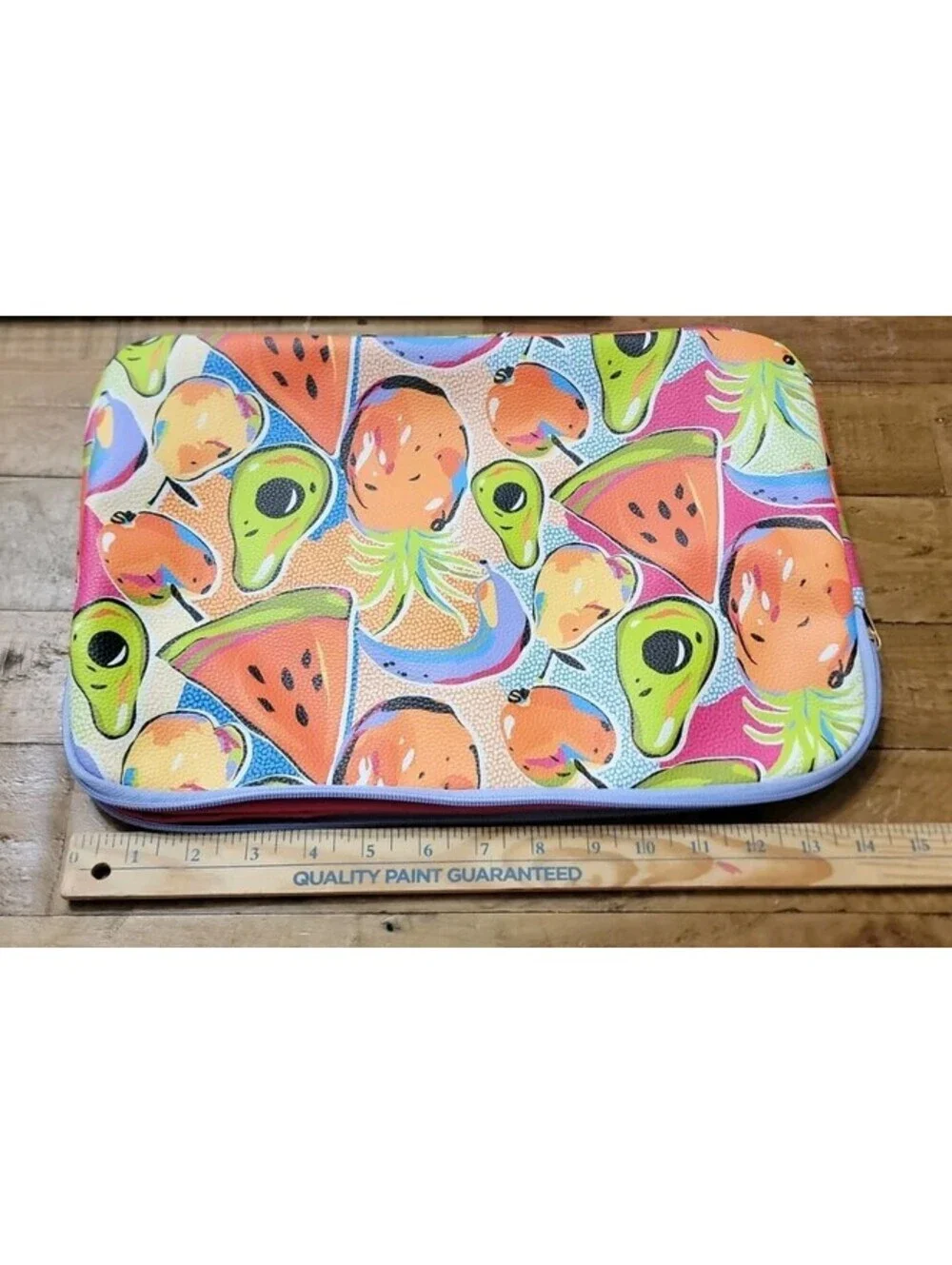 Tabitha Brown Target 15” Tech Sleeve - Laptop/Tablet/Colorful Fruit Print -Used